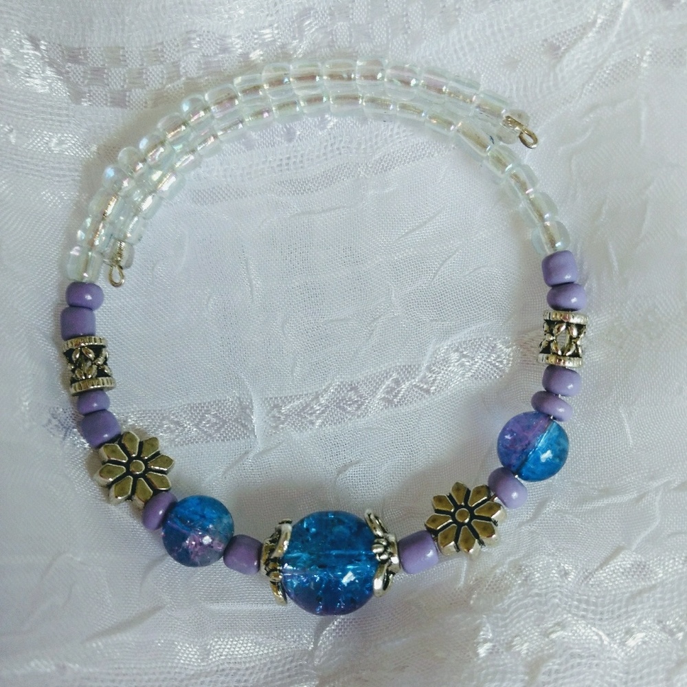 Handmade Memory Wire bracelet